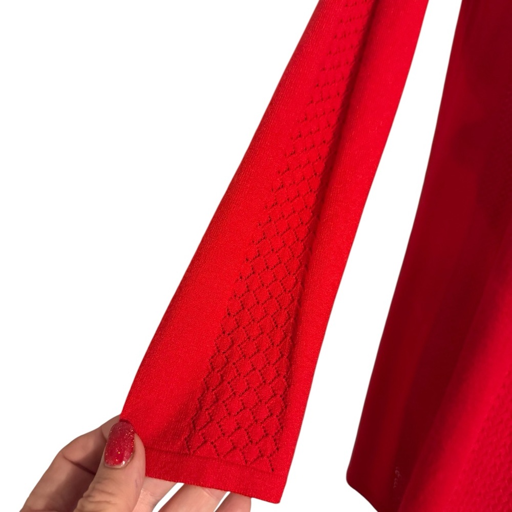 Talbot's Vibrant Red Open-Front Lightweight Cardigan XSMALL #1 - Picture 4 of 8